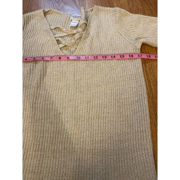 Arizona Jean Co. Women's beige long sleeve pullover sweater size small - Picture 6 of 7